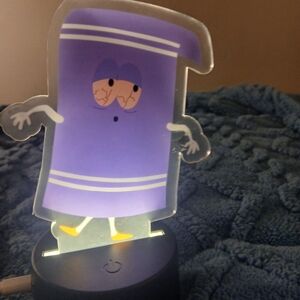 Purple Cartoon Character Night Light